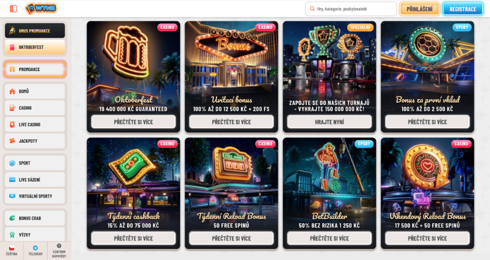 Říjnové bonusy ve Wyns