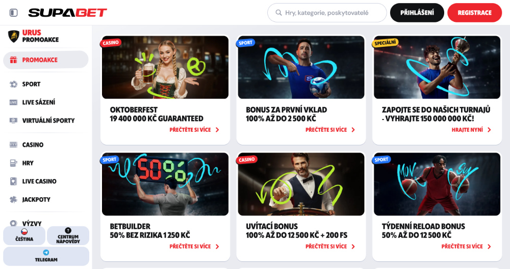 Lze získat v casinu Supabet no deposit bonus?