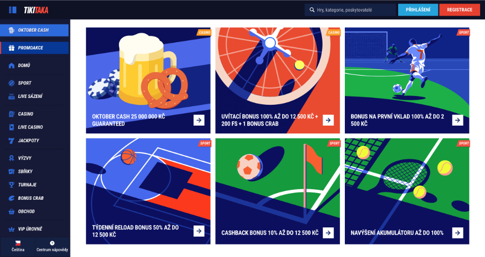 TikiTaka bonusy [říjen 2025]