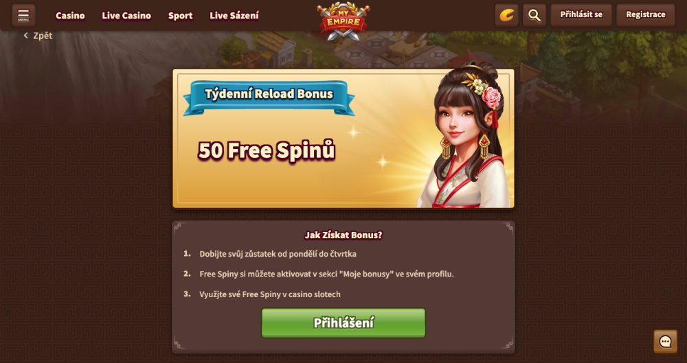 My Empire free spins [říjen 2025]