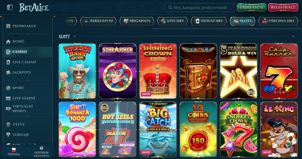 BetAlice Spielautomaten