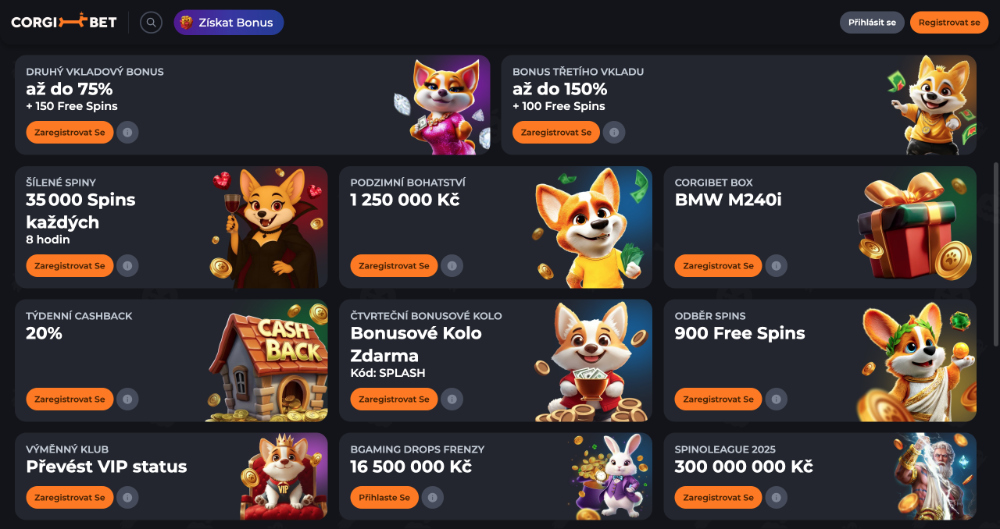 Corgibet bonusy [listopad 2025]