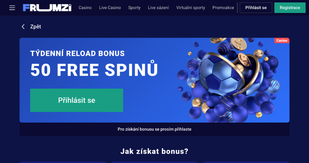 Frumzi free spins [říjen 2025]