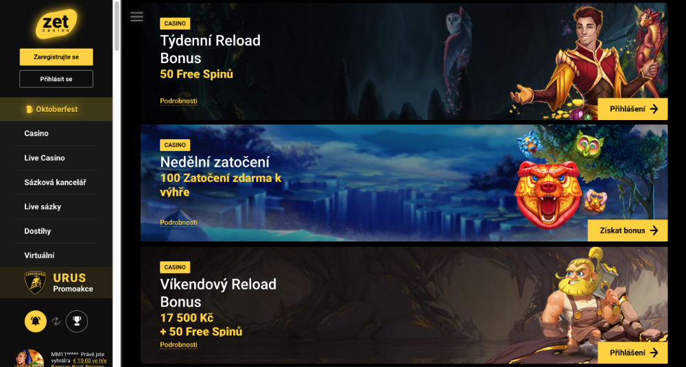 ZetCasino free spins [říjen 2025]