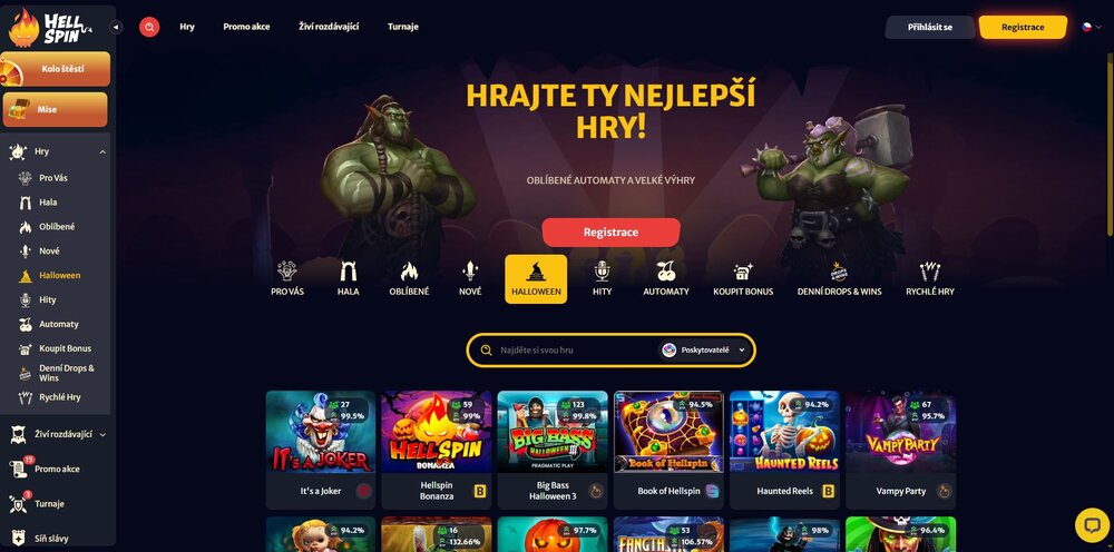 hell spin halloweenské automaty