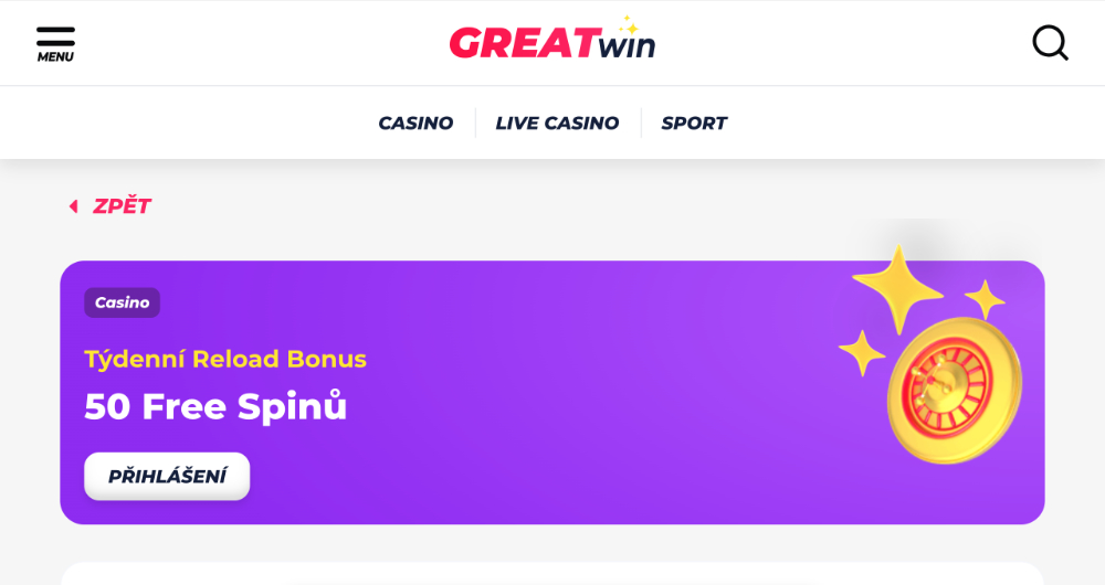 GreatWin free spins