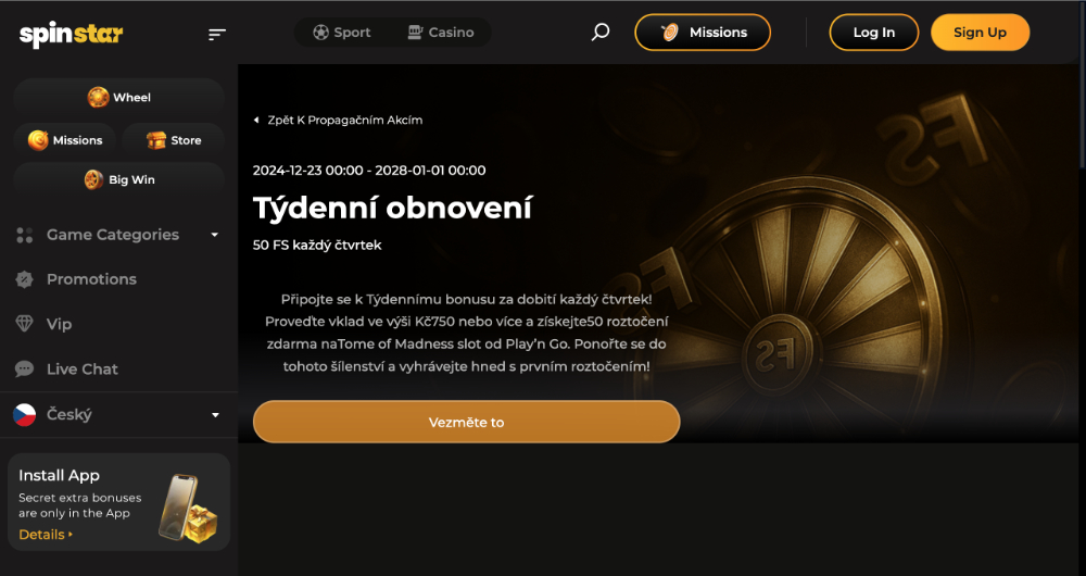 Spinstar.bet free spiny říjen 2025