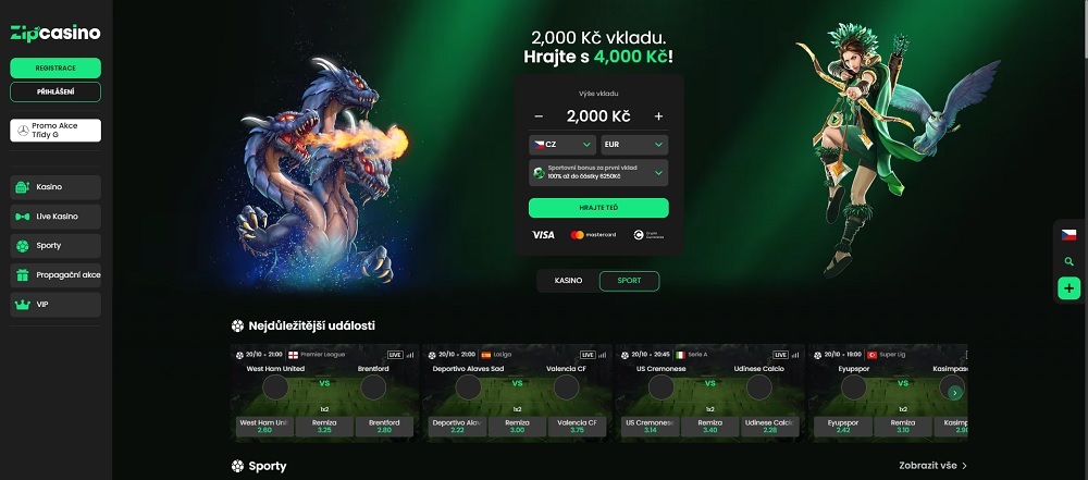 Zipcasino sportsbook preview