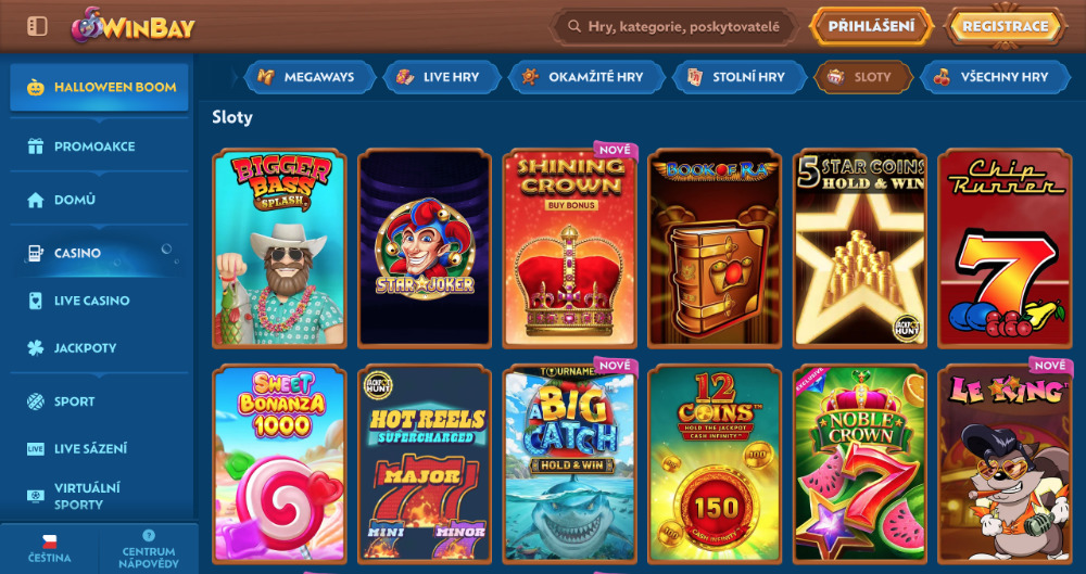 TOP automaty v casinu WinBay