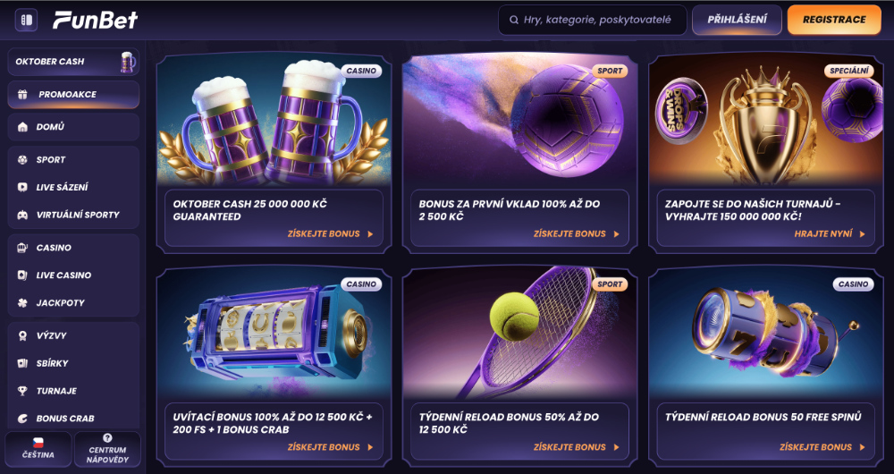 FunBet bonusy [říjen 2025]