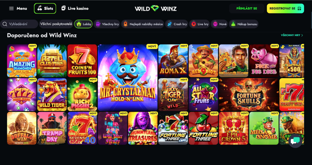 WildWinz automaty [Přehled TOP automatů] úvodní