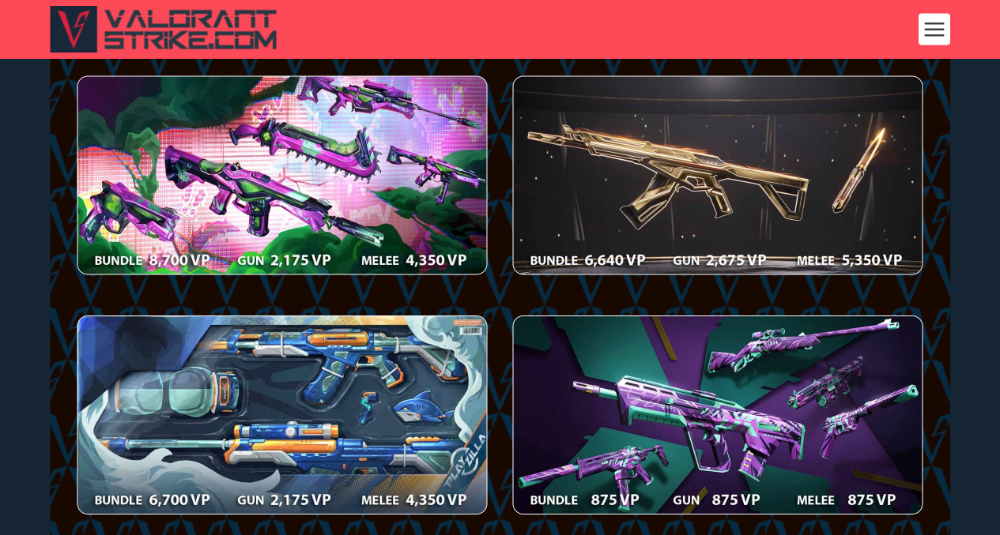 Valorant Shop [Návod k používání obchodu]