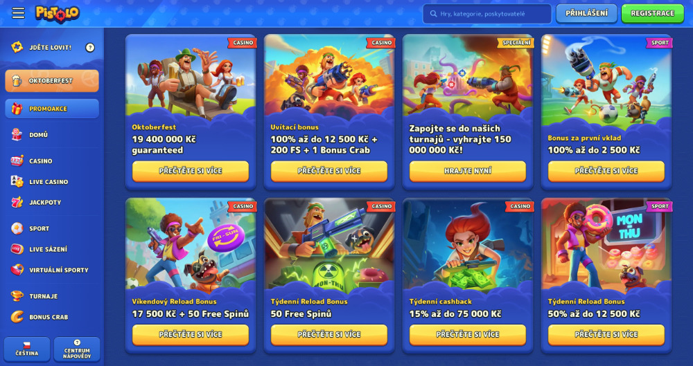 Pistolo bonusy [říjen 2025]