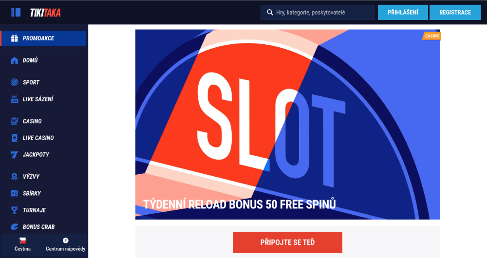 TikiTaka free spiny v říjnu 2025