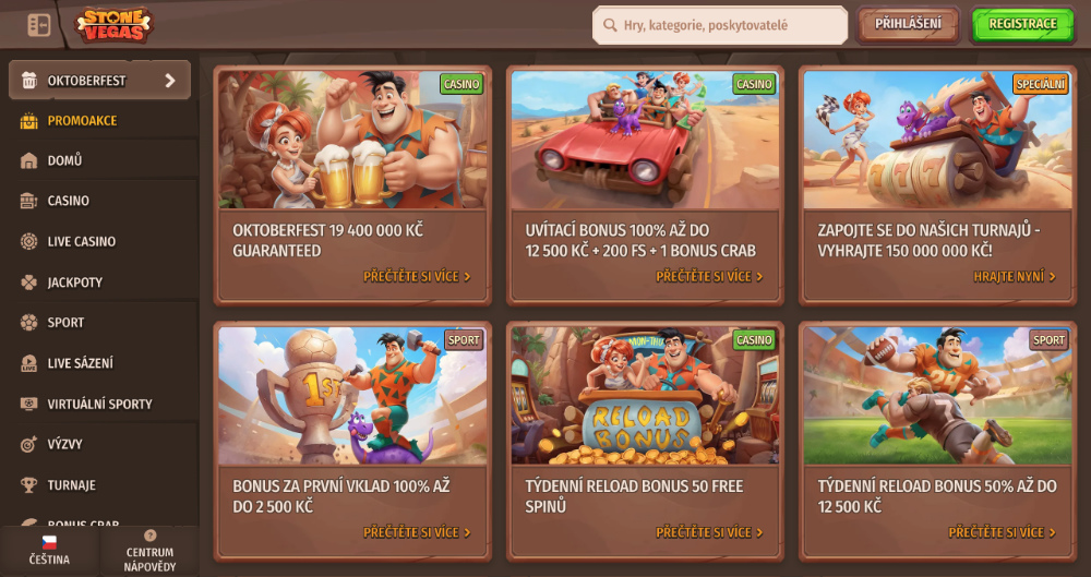 Říjnové bonusy ve Stone Vegas