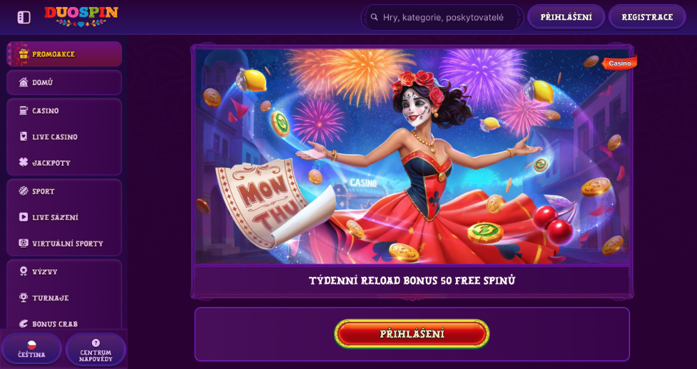 Duospin free spiny v říjnu 2025