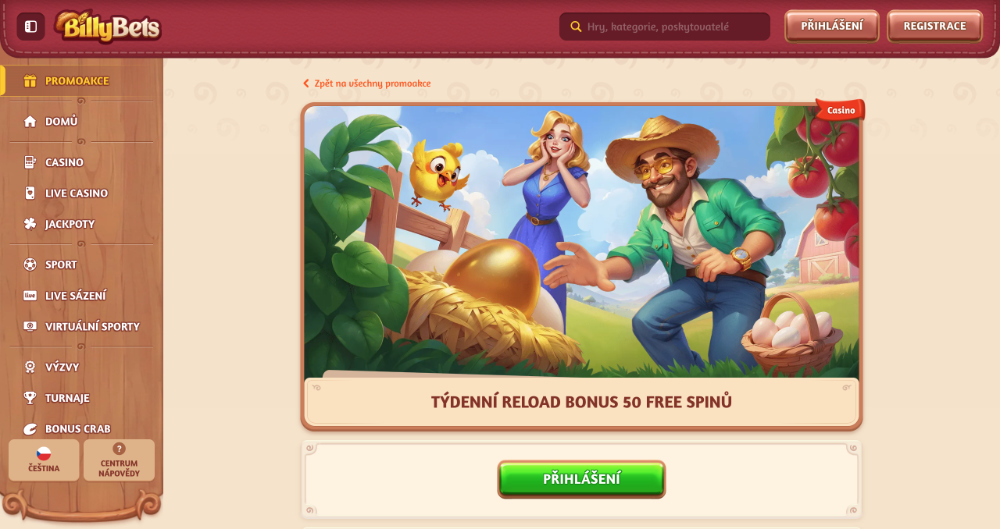 Říjnová nabídka free spinů v BillyBets