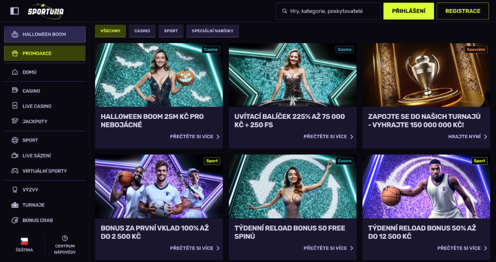 Sportuna bonusy [listopad 2025] úvodní