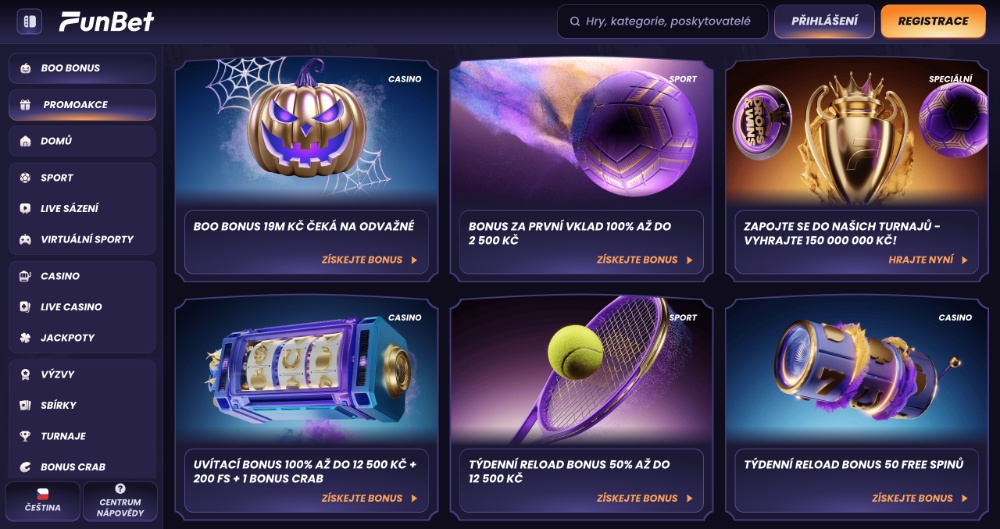 FunBet bonusy [listopad 2025] úvodní