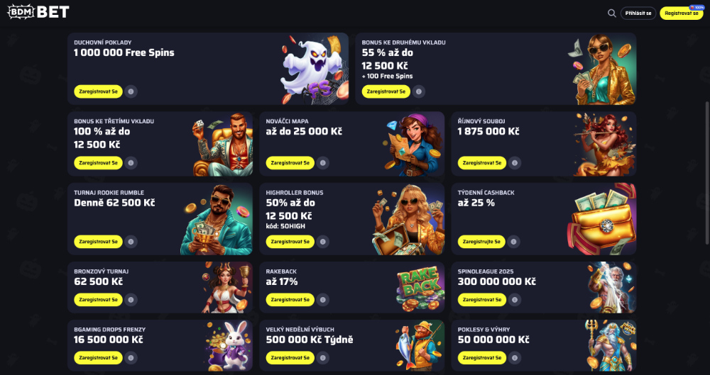 Bdmbet bonusy [listopad 2025] úvodní