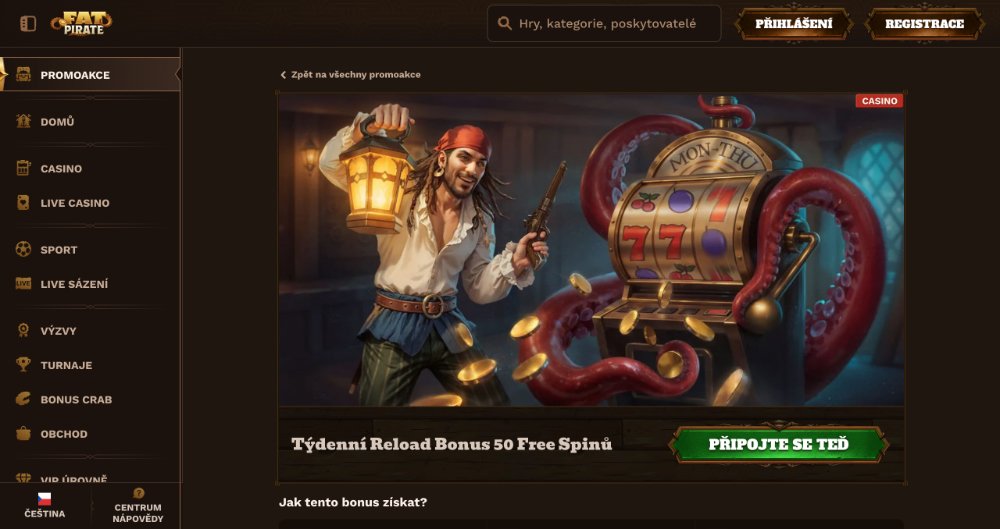 FatPirate free spins [říjen 2025]