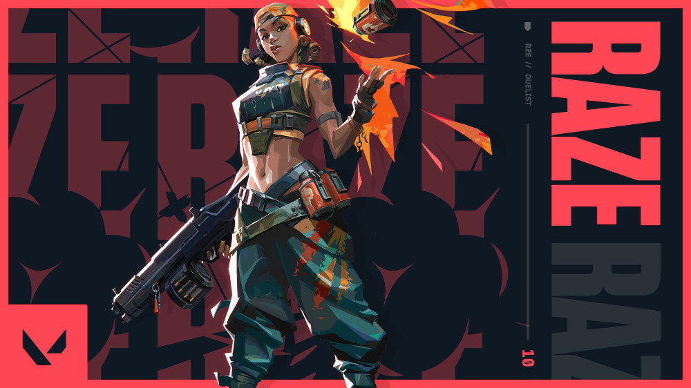 Raze – Valorant [charakteristika postavy]