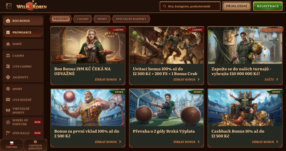 Wild Robin bonusy [listopad 2025] úvodní