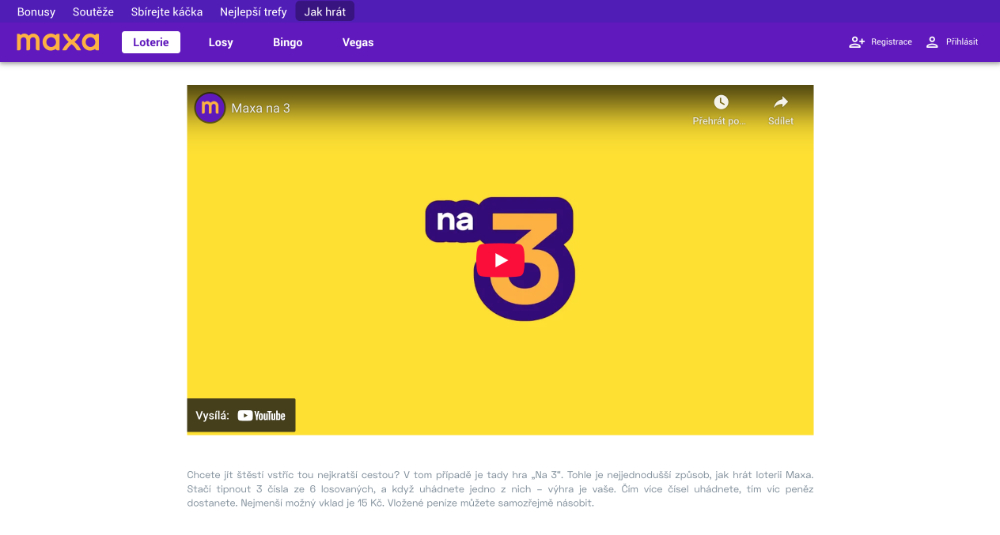 Loterie Maxa Na 3