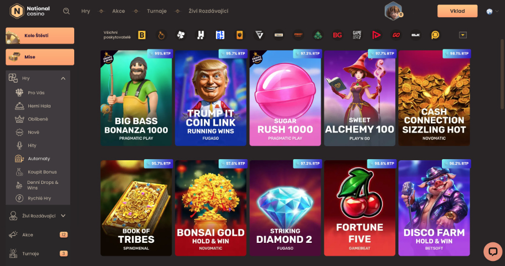 National Casino automaty s vánoční tematikou [Vánoce 2025] úvodní