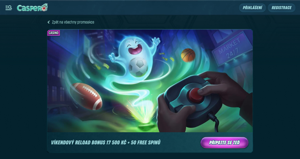 Listopadové free spiny v casinu Caspero