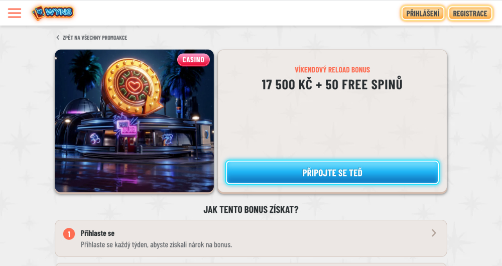 Wyns free spins [listopad 2025] úvodní