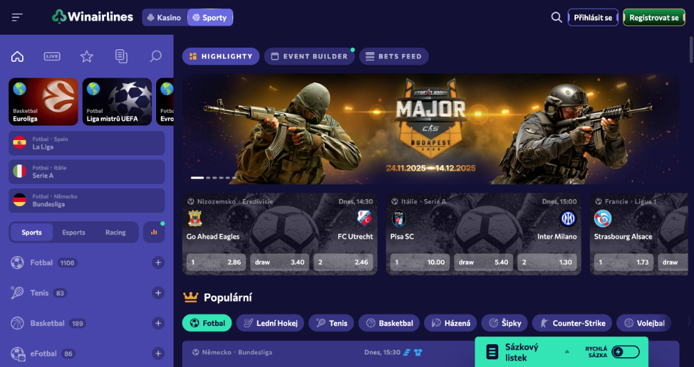 Buchmacher Winairlines