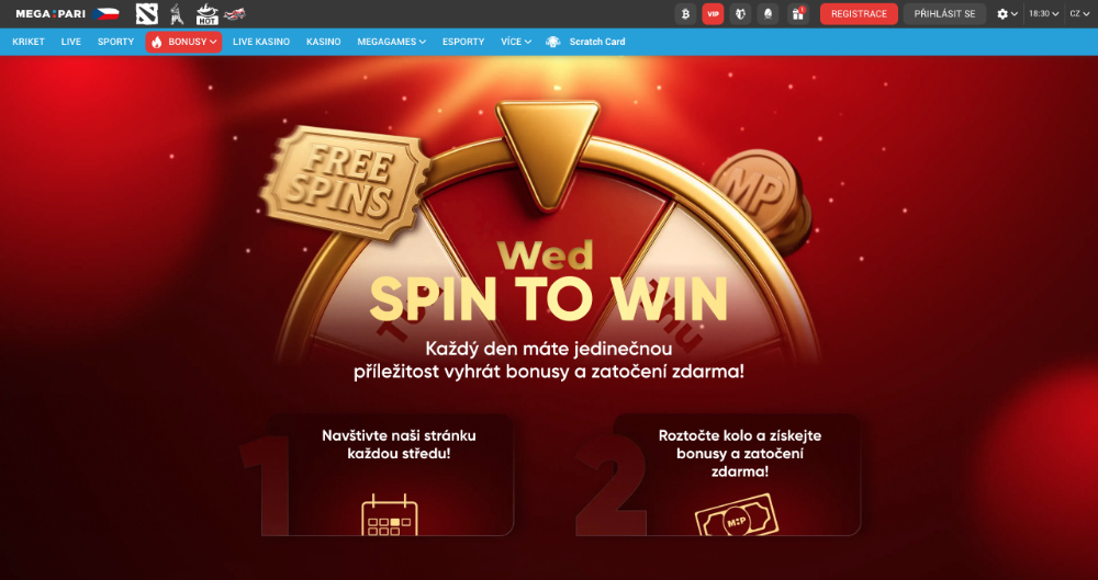 Megapari free spins [listopad 2025] úvodní