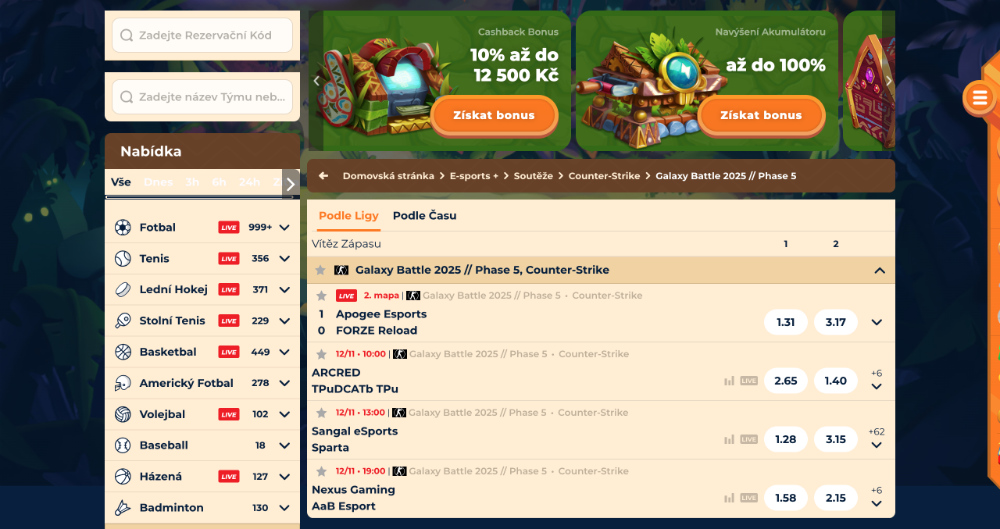 Wazamba esport Jak a na co všechno lze vsadit? úvodní