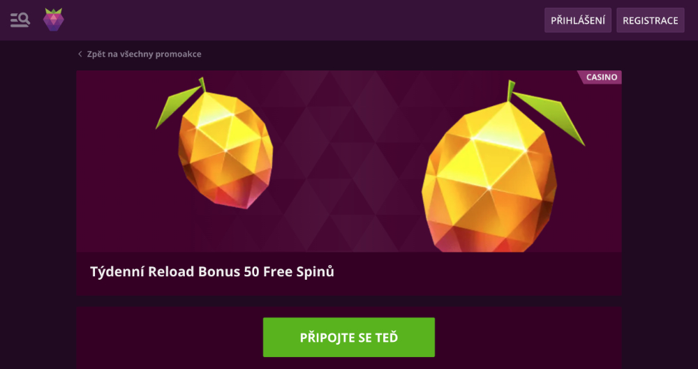 Promoakce v casinu Malina Casino
