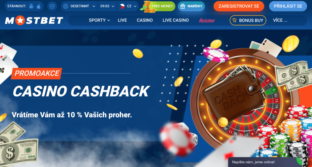 MostBet cashback