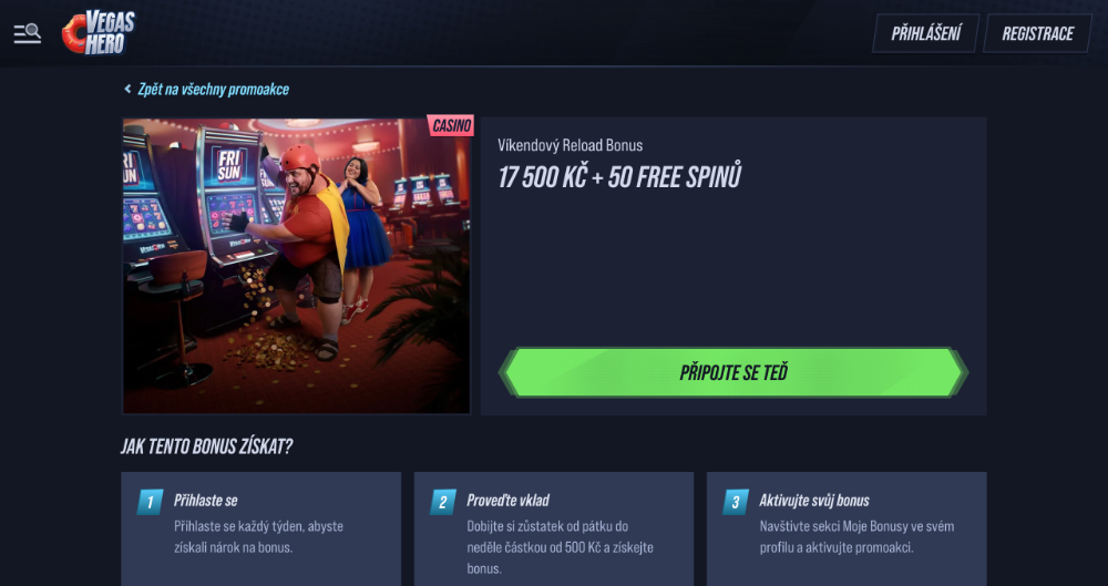 Listopadové free spiny v casinu VegasHero