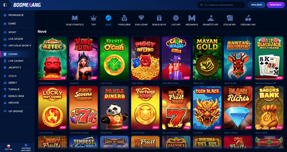 Boomerang Bet automaty s vánoční tematikou