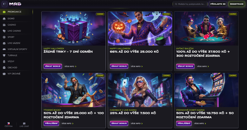 MadCasino bonusy [listopad 2025]