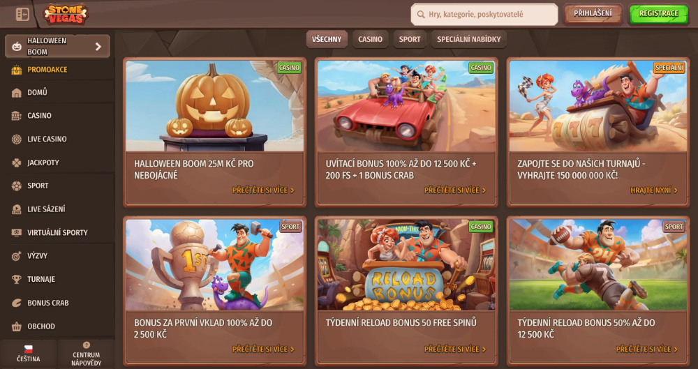 Stone Vegas bonusy [listopad 2025] úvodní