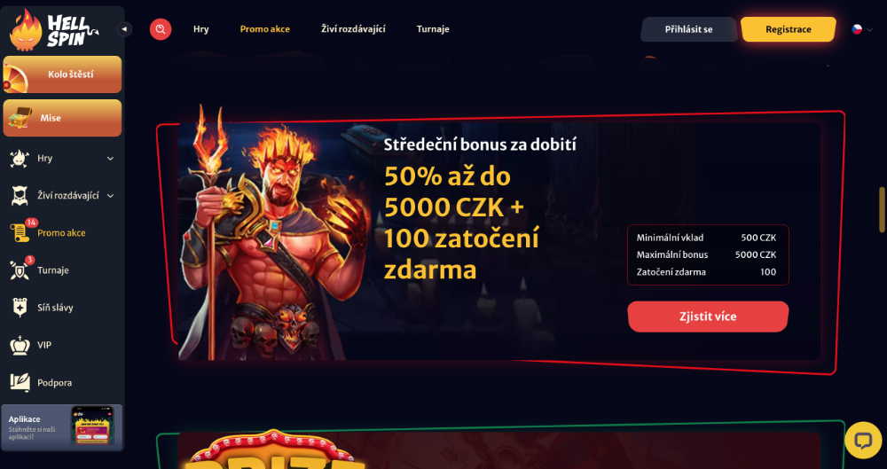  Hell Spin free spins [listopad 2025] úvodní