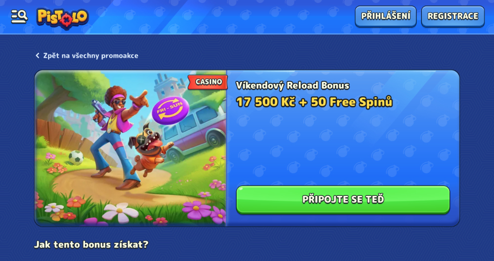 Listopadové free spiny v casinu Pistolo