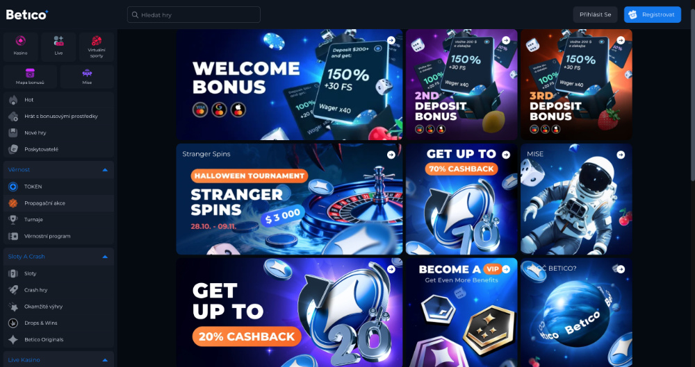 Betico bonusy [listopad 2025] úvodní
