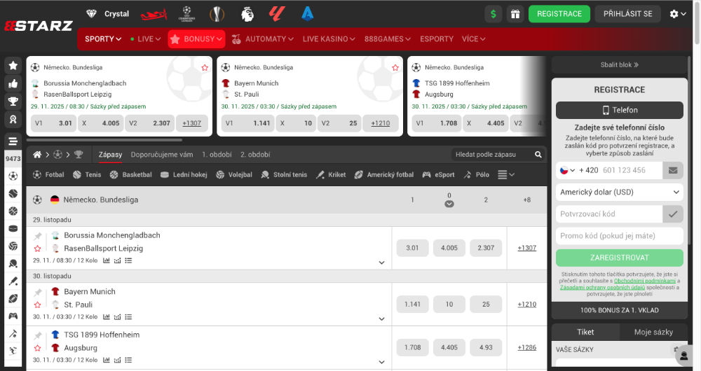 Sázková kancelář 888starz