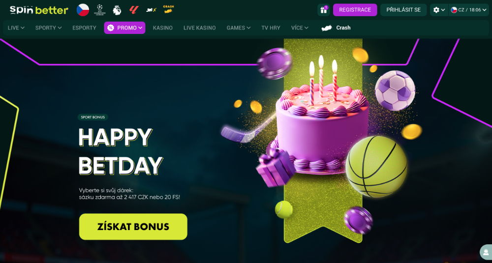 SpinBetter free spiny [Jak získat volná zatočení?] úvodní