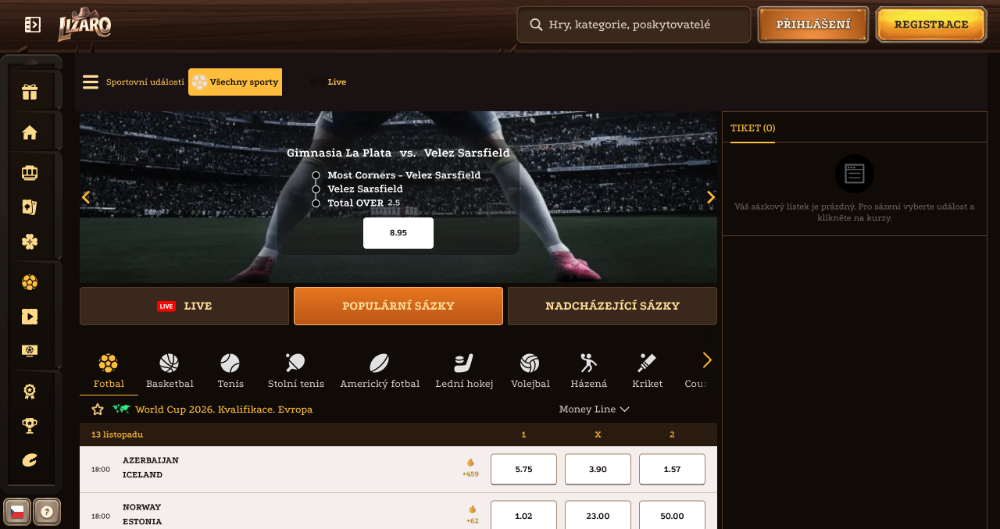 Sázková kancelář Lizaro