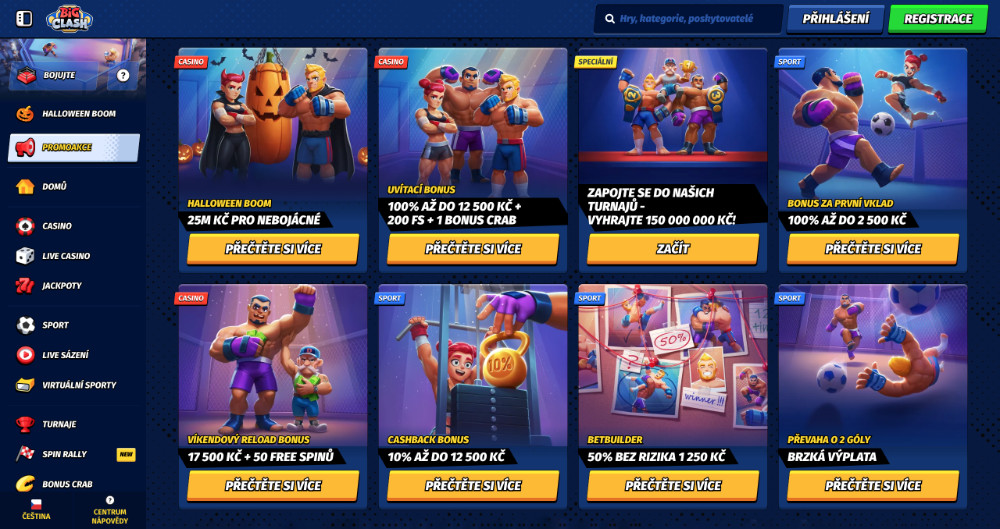 BigClash bonusy [listopad 2025] úvodní