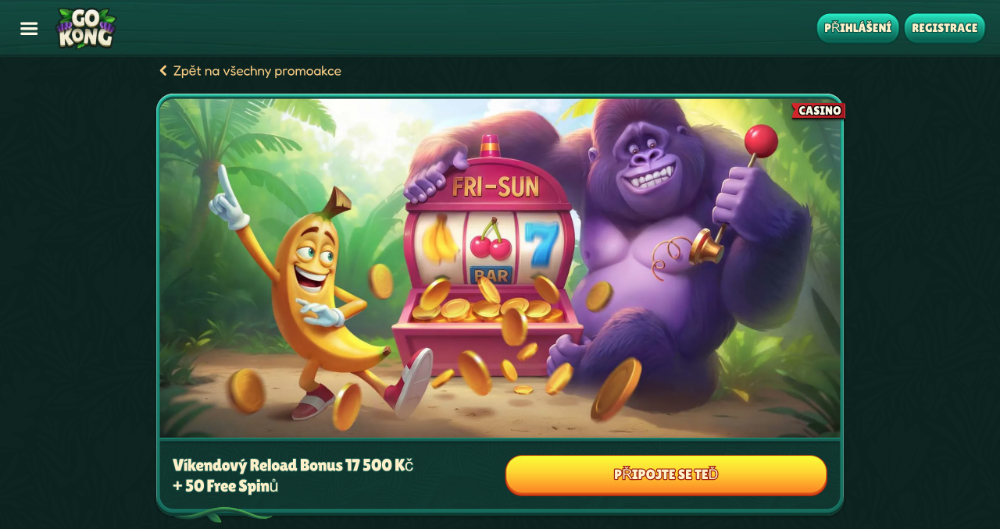 GoKong casino free spiny