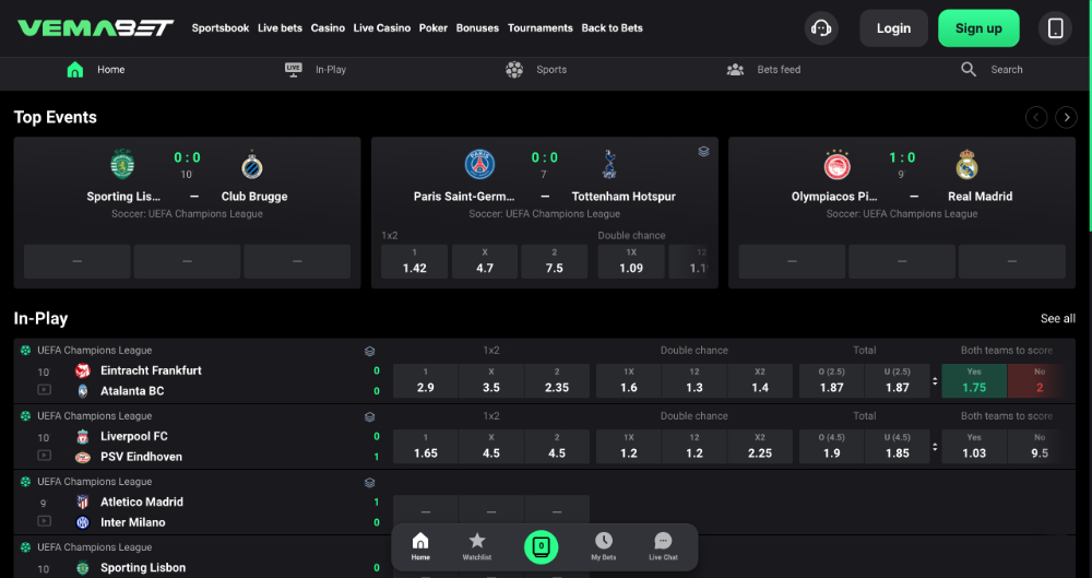 Sázková kancelář Vemabet