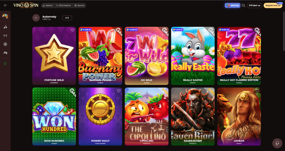 Vinci Spin automaty s vánoční tematikou